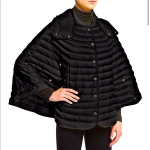 Monclear Chinchard Black Down Puffer Poncho